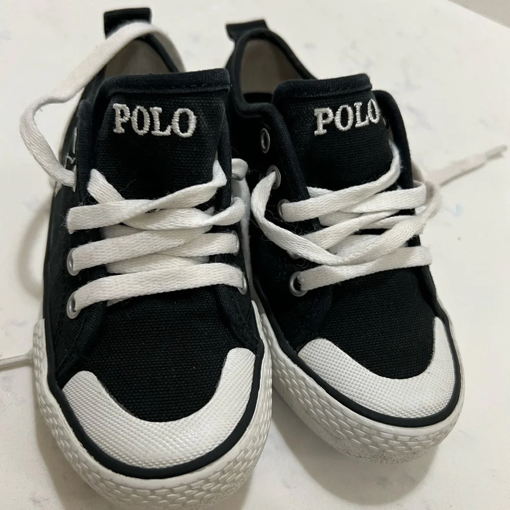 Kids Black and White Sneakers